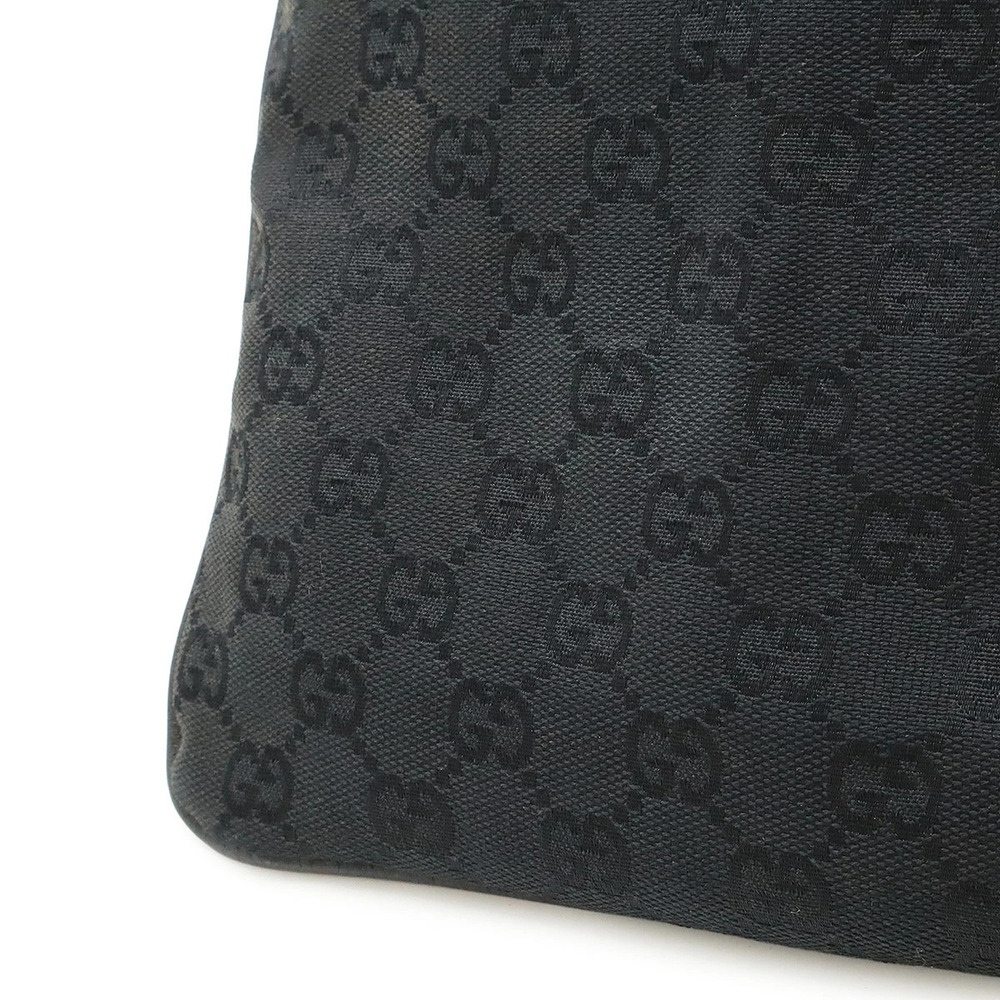 Gucci Sherry Crossbody Canvas Bag GG Black Web Black - Picture 7 of 8